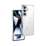 Galaxy S26 Kılıf Wiwu MCC-101 iShield Pro Serisi M-safe Şarj Özellikli Crystal Sert PC Kapak