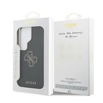Galaxy S26 Ultra Kılıf Guess Orjinal Lisanslı Grained Yazı ve 4G Büyük Metal Logolu Kapak