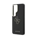 Galaxy S26 Ultra Kılıf Guess Orjinal Lisanslı Grained Yazı ve 4G Büyük Metal Logolu Kapak