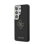 Galaxy S26 Ultra Kılıf Guess Orjinal Lisanslı Grained Yazı ve 4G Büyük Metal Logolu Kapak