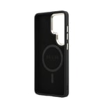 Galaxy S26 Ultra Kılıf Guess Orjinal Lisanslı M-safe Şarj Özellikli Metal Kamera Çerçeveli PU Deri 4G Desenli Yazı Logolu Kapak