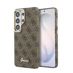 Galaxy S26 Ultra Kılıf Guess Orjinal Lisanslı M-safe Şarj Özellikli Script Yazı Logolu 4G Desenli Kapak
