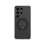 Galaxy S26 Ultra Kılıf M-safe Şarj Özellikli Şeffaf 360 Derece Standlı Amazingthing Titan MagSpin Serisi Kapak
