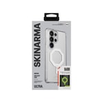 Galaxy S26 Ultra Kılıf M-safe Şarj Özellikli Şeffaf Airbag Tasarımlı Skinarma Saido Mag-Charge Nightglow Kapak