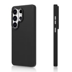 Galaxy S26 Ultra Kılıf M-safe Şarj Özellikli Basit Mat Deri Desenli Youngkit Tech Fashion Serisi Kapak