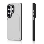 Galaxy S26 Ultra Kılıf M-safe Şarj Özellikli Basit Mat Deri Desenli Youngkit Tech Fashion Serisi Kapak