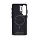 Galaxy S26 Ultra Kılıf M-safe Şarj Özellikli 600D Aramid Fiber Pitaka Cairn Serisi Black-Grey Twill Kapak