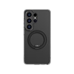 Galaxy S26 Ultra Kılıf M-safe Şarj Özellikli Şeffaf 360 Derece Standlı Amazingthing Titan MagSpin Serisi Kapak