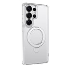 Galaxy S26 Ultra Kılıf M-safe Şarj Özellikli Raptic Air Stand Serisi Buzlu Transparan Tasarımlı Standlı Kapak