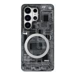 Galaxy S26 Ultra Kılıf M-safe Şarj Özellikli Youngkit 360 Derece Standlı Technology Serisi Kapak