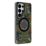 Galaxy S26 Ultra Kılıf M-Safe Şarj Özellikli Youngkit Camouflage Sykell Serisi Kapak