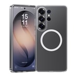 Galaxy S26 Ultra Kılıf M-safe Şarj Özellikli Benks Magnetik Crystal Serisi Şeffaf Kapak