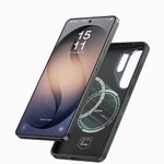 Galaxy S26 Ultra Kılıf M-safe Şarj Özellikli Karbon Fiber Tasarımlı Benks Aurora ArmorPro Kevlar Kapak