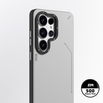 Galaxy S26 Ultra Kılıf M-safe Şarj Özellikli Basit Mat Deri Desenli Youngkit Tech Fashion Serisi Kapak