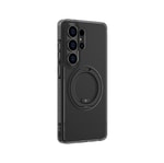 Galaxy S26 Ultra Kılıf M-safe Şarj Özellikli Şeffaf 360 Derece Standlı Amazingthing Titan MagSpin Serisi Kapak