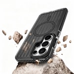 Galaxy S26 Ultra Kılıf M-safe Şarj Özellikli Oyuklu Tasarım Mutural Luggage Serisi Kapak