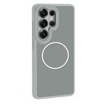 Galaxy S26 Ultra Kılıf M-Safe Şarj Özellikli Metal Kamera Çerçeveli Zore Sanremo Silikon Kapak