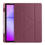 Galaxy Tab A11 Plus Kılıf Zore Tri Folding Kalem Bölmeli Standlı Kılıf