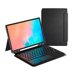 Galaxy Tab S11 Ultra Zore Border Keyboard Bluetooh Bağlantılı Standlı Klavyeli Tablet Kılıfı