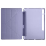 Galaxy Tab S9 FE Plus Kılıf Zore Tri Folding Kalem Bölmeli Standlı Kılıf