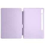 Galaxy Tab S9 FE Plus Kılıf Zore Tri Folding Kalem Bölmeli Standlı Kılıf