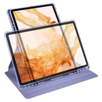 Galaxy Tab S9 Plus Kılıf Zore Termik Kalem Bölmeli Dönebilen Standlı Kılıf