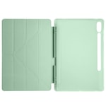 Galaxy Tab S9 Plus Kılıf Zore Tri Folding Kalem Bölmeli Standlı Kılıf