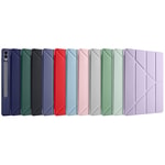 Galaxy Tab S9 Plus Kılıf Zore Tri Folding Kalem Bölmeli Standlı Kılıf