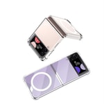 Galaxy Z Flip 3 Kılıf Wireless Şarj Özellikli Airbagli Zore Kıpta Anti Shock M-safe Kapak