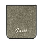 Galaxy Z Flip 5 Kılıf Guess Orjinal Lisanslı Yazı Logolu Glitter Flakes Kapak
