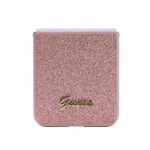 Galaxy Z Flip 5 Kılıf Guess Orjinal Lisanslı Yazı Logolu Glitter Script Kapak