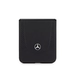 Galaxy Z Flip 5 Kılıf Mercedes Benz Orjinal Lisanslı Metal Yıldız Logolu Urban Deri Kapak