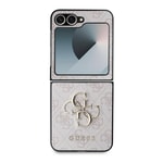Galaxy Z Flip 6 Kılıf Guess Orjinal Lisanslı Leather Metal Logo Kapak
