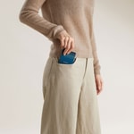 Galaxy Z Flip 6 Kılıf M-safe Şarj Özellikli Aramid Fiber Pitaka Tactile Woven Sunset-Moonrise Serisi Moonrise Kapak