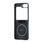 Galaxy Z Flip 6 Kılıf M-safe Şarj Özellikli Aramid Fiber Pitaka Tactile Woven Sunset-Moonrise Serisi Moonrise Kapak