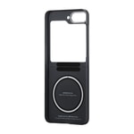 Galaxy Z Flip 6 Kılıf M-safe Şarj Özellikli 600D Aramid Fiber Pitaka Ultra-Slim Classic Serisi Black-Grey Twill Kapak