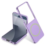 Galaxy Z Flip 7 Kılıf Wireless Şarj Özellikli Zore Kıpta M-safe Kapak