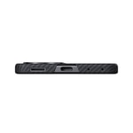 Galaxy Z Flip 8 Kılıf M-safe Şarj Özellikli 600D Aramid Karbon Fiber Pitaka Edge Serisi Black-Grey Twill Kapak