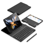 Galaxy Z Fold 3 Kılıf Standlı Bluetooth Klavyeli Zore Kıpta Keyboard Set Kılıf