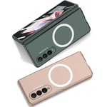 Galaxy Z Fold 3 Kılıf Wireless Şarj Özellikli Zore Kıpta M-safe Kapak