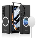 Galaxy Z Fold 4 Kılıf Wireless Şarj Özellikli Zore Kıpta M-safe Kapak