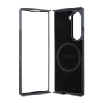 Galaxy Z Fold 6 Kılıf Guess Orjinal Lisanslı M-safe Şarj Özellikli Saffiano Metal Logo Kapak
