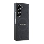 Galaxy Z Fold 6 Kılıf Guess Orjinal Lisanslı M-safe Şarj Özellikli Saffiano Metal Logo Kapak