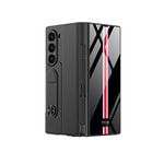 ​Galaxy Z Fold 6 Kılıf Kamera Korumalı Kartlıklı Kalem Bölmeli Zore Kıpta Çizgili Droga Kılıf