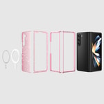 Galaxy Z Fold 6 Kılıf M-safe Şarj Özellikli Parlayan Simli Saydam Renkli Zore Allstar Kapak