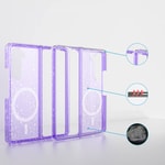 Galaxy Z Fold 6 Kılıf M-safe Şarj Özellikli Parlayan Simli Saydam Renkli Zore Allstar Kapak