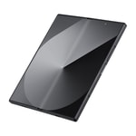 Galaxy Z Fold 6 Kılıf M-safe Şarj Özellikli 600D Aramid Fiber Pitaka Ultra-Slim Classic Serisi Black-Grey Twill Kapak