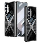 Galaxy Z Fold 6 Kılıf Ultra İnce Kamera Korumalı PC + Karbon Arka Yüzey Zore X-Pro Kapak