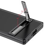 Galaxy Z Fold 7 Kılıf Kamera Korumalı Şeffaf Tasarımlı Zore Lego Standlı Kapak