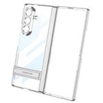Galaxy Z Fold 7 Kılıf Kamera Korumalı Şeffaf Tasarımlı Zore Lego Standlı Kapak